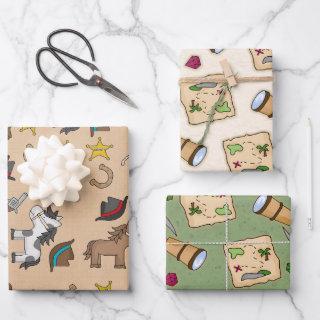 3 designs - 1 Cowboys and 2 Pirates  Sheets