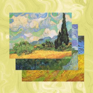 3 different Landscape designs by Vincent van Gogh  Sheets
