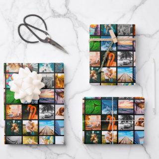 3 Sheets Photo Square Black