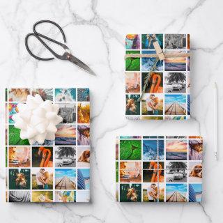 3 Sheets Photo Square White