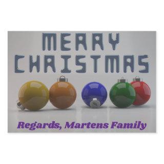 3d Blue Font And Ornaments Design Christmas   Sheets