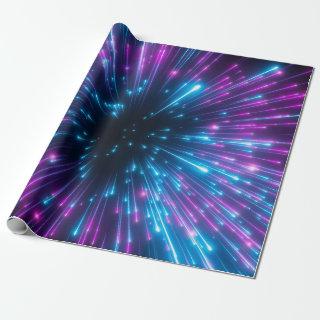 3d, purple fireworks, big bang, galaxy, abstract c