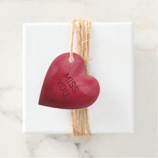 3D Red Candy Love Message Sayings Favor Tags