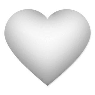 3D Style Heart Symbol Shadow Heart Sticker