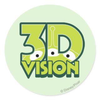 3D Vision Classic Round Sticker