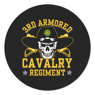 3Rd Armored Cavalry Regit Classic Round Sticker