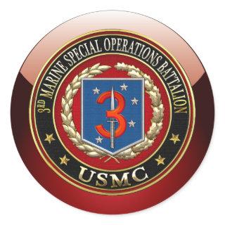 3rd MSOB [3D] Classic Round Sticker