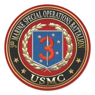 3rd MSOB [3D] Classic Round Sticker