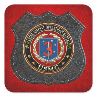 3rd MSOB [3D] Square Sticker