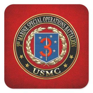3rd MSOB [3D] Square Sticker
