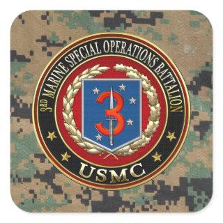 3rd MSOB [3D] Square Sticker