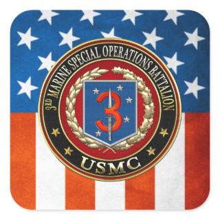 3rd MSOB [3D] Square Sticker