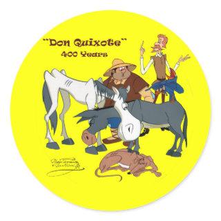 400 Years Don Quixote @QUIXOTEdotTV Classic Round Sticker