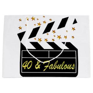 40 AND FABULOUS MOVIE QUEEN LARGE GIFT BAG