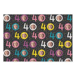 40th Birthday Customize Photo  Sheets