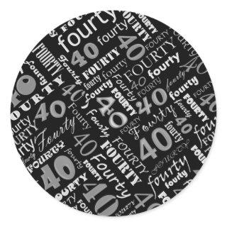 40th Birthday Party Sticker