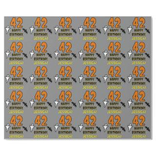 42nd Birthday: Spooky Halloween Theme, Custom Name