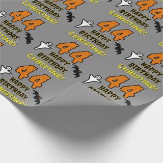 44th Birthday: Spooky Halloween Theme, Custom Name