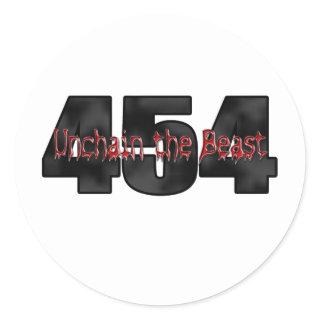 454 Big Block Beast Classic Round Sticker