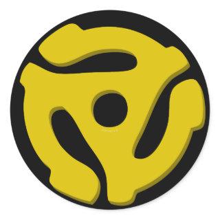 45 Record Adapter Classic Round Sticker
