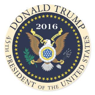 45th President of the United States Classic Round Sticker