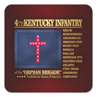 4th Kentucky Infantry (BA2) Square Sticker