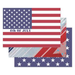 4th of July American USA Flag Patriotic  Sheets