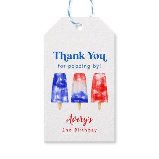 4th of July Birthday Popsicle Party Gift Tags