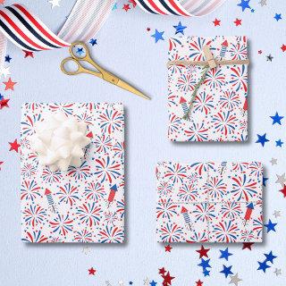 4th of July Independence Day Fireworks Pattern  Sheets