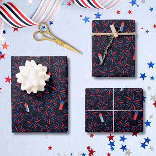 4th of July Independence Day Fireworks Pattern  Sheets