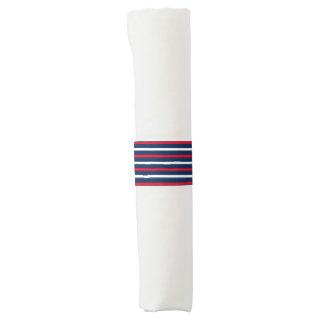 4th of July red white navy blue patriotic stripes Napkin Bands