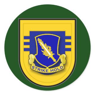 504th Infantry Regiment - 3d Battalion Flash Classic Round Sticker