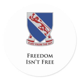 508th PIR-Freedom Isn't Free Classic Round Sticker