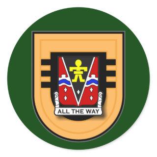 509th Infantry Regiment - 3d Battalion Flash Classic Round Sticker