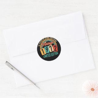 50 Years Old Of Be Awesome In 1972 50th Birthday Classic Round Sticker