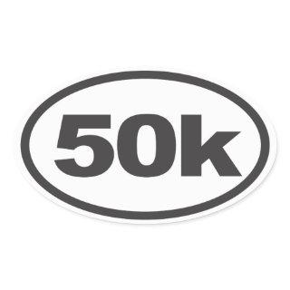 50K Ultra Oval Running Decal Oval Sticker