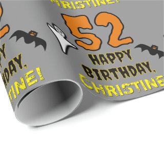 52nd Birthday: Spooky Halloween Theme, Custom Name