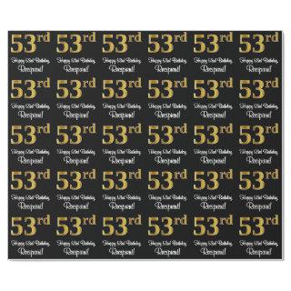 53rd Birthday: Elegant Luxurious Faux Gold Look #