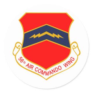 56th Air Commando Wing Classic Round Sticker