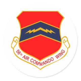 56th Air Commando Wing Classic Round Sticker