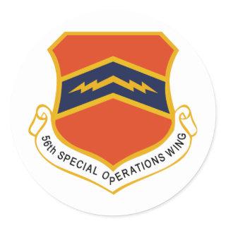 56th SOW Classic Round Sticker