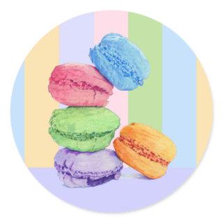 5 Macarons stripes Sticker