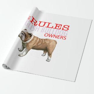 5 Rules for English bulldog Owners Pullover Hoodie