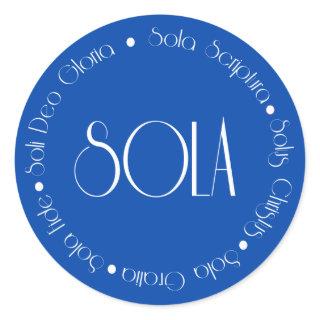 5 Solas Classic Round Sticker