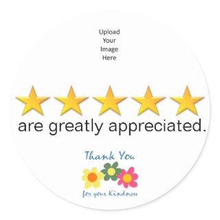 5-Star Stickers for Sun Visor, Windshield, In Car