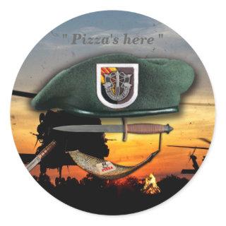 5th Special forces Green Berets vietnam Iraq war Classic Round Sticker
