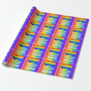 68th Birthday: Colorful, Fun Rainbow Pattern # 68