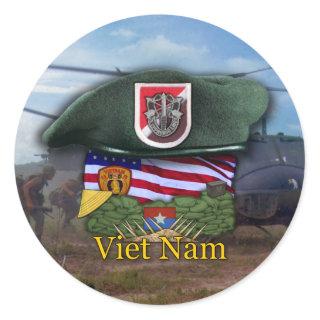 6th Special forces green berets vietnam Sticker
