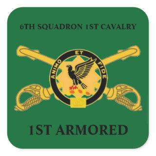 6TH SQUADRON 1ST CAVALRY 1ST ARMORED STICKERS