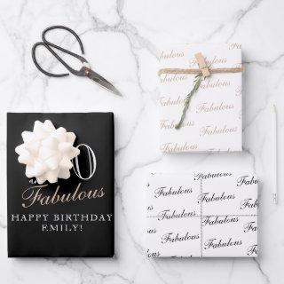 70 and Fabulous Elegant Black 70th Birthday   Sheets